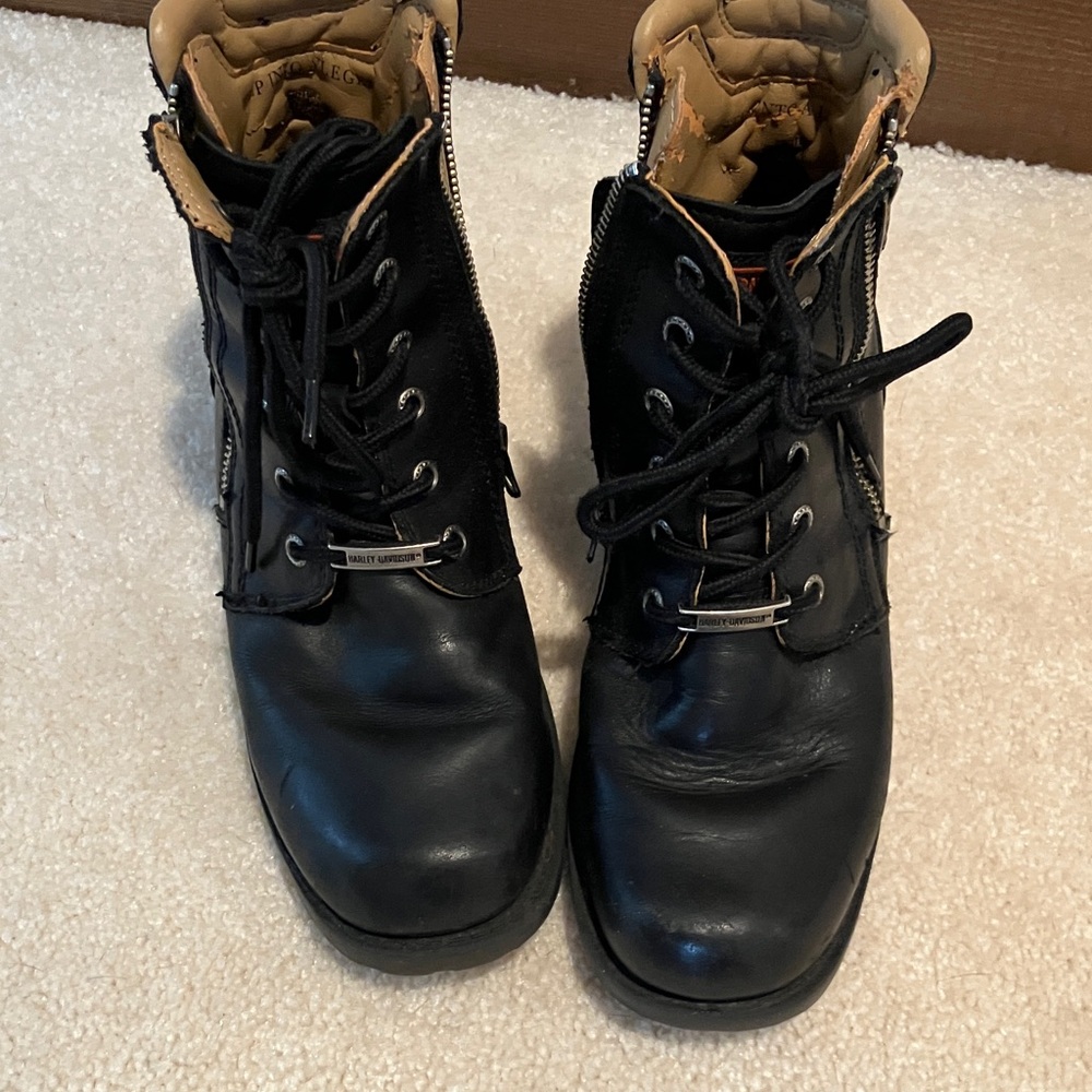 Harley-Davidson Black Leather Women's Boots